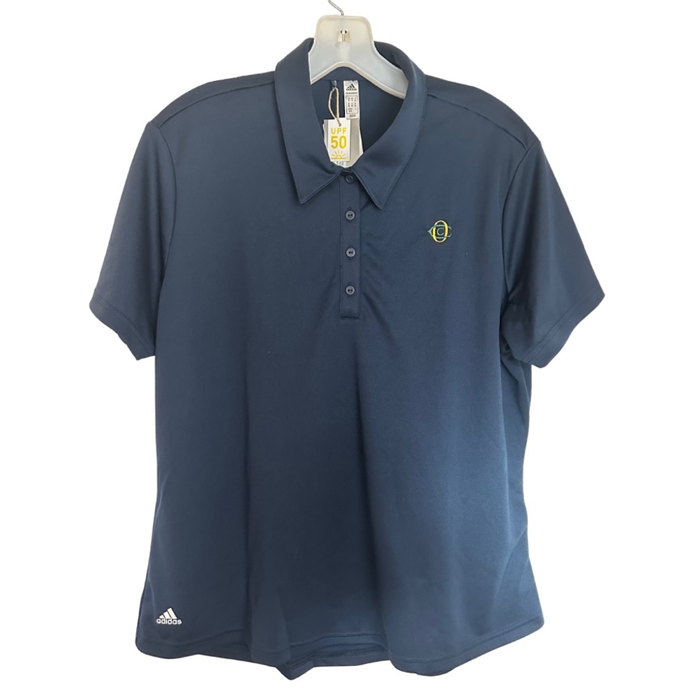 Adidas Women’s Collegiate Navy Oakmont Country Club Polo Golf Shirts NWT